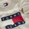 Tommy Hilfiger TJW MELANGE FLAG SWE, AFN Krem Kadın Kazak