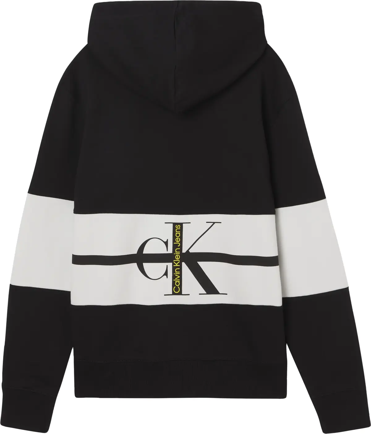 Calvin Klein STRIPE CK COLORBLOCK Erkek Siyah Hoodie