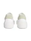 Calvin Klein FF CUPSOLE LACE UP L, 0K6 Beyaz Kadın Spor Ayakkabı & Sneaker