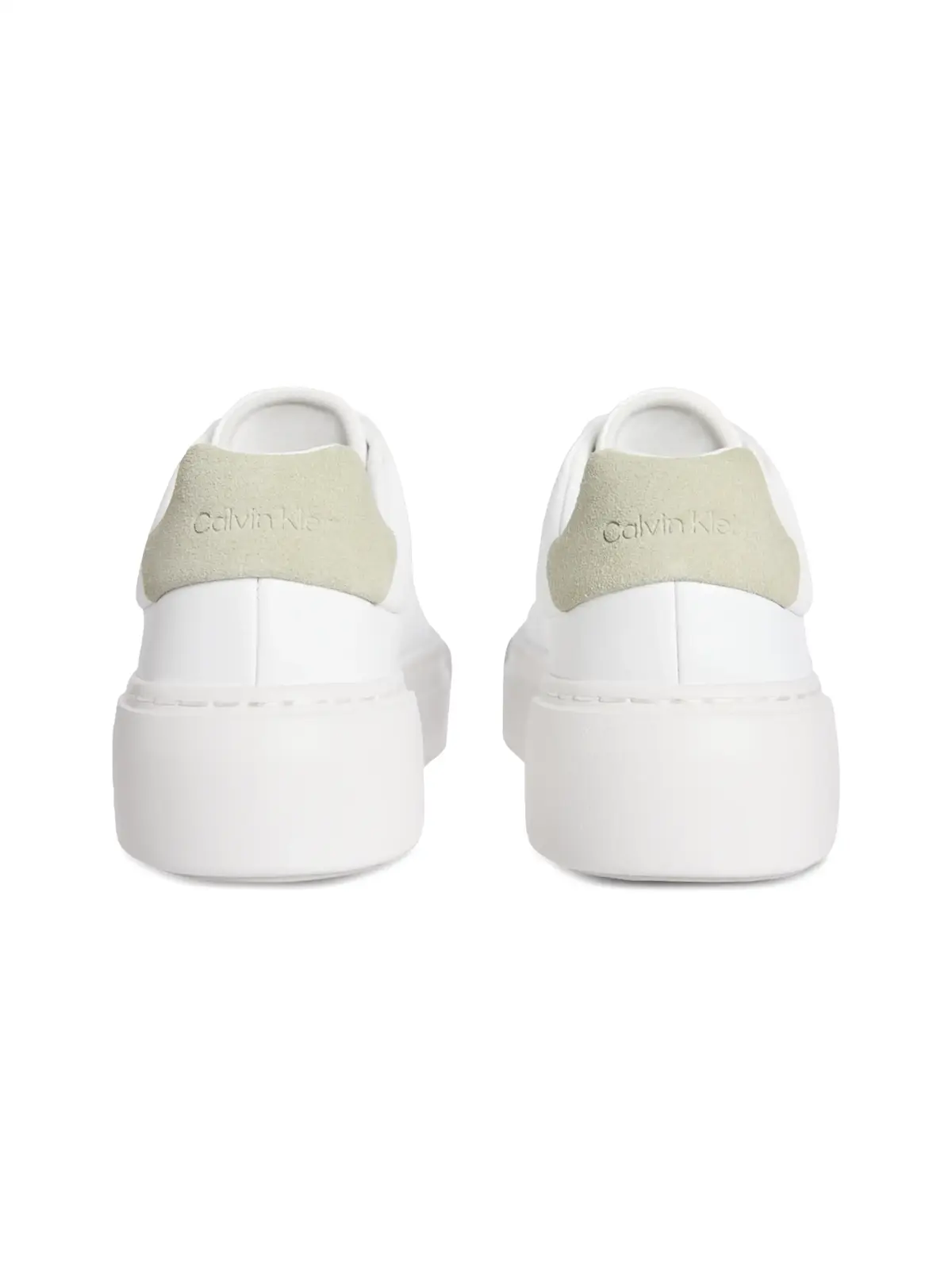 Calvin Klein FF CUPSOLE LACE UP L, 0K6 Beyaz Kadın Spor Ayakkabı & Sneaker