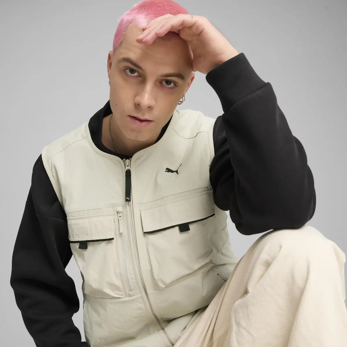 PUMATECH Cargo Vest Bej Erkek Yelek