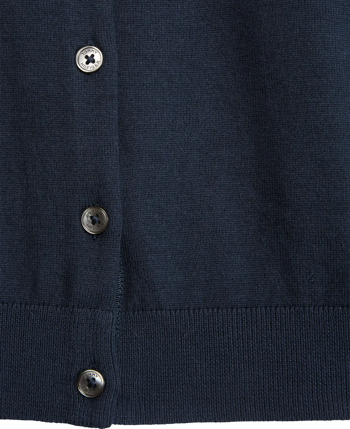 Tommy Hilfiger HERITAGE BUTTON-UP C Kadın Siyah Kazak