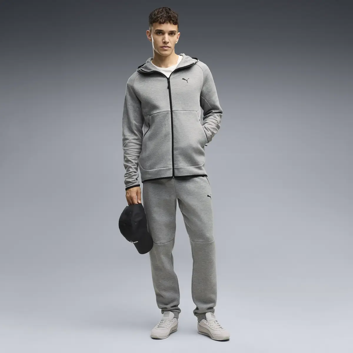 PUMA PUMATECH Pants Gri Erkek Eşofman Altı