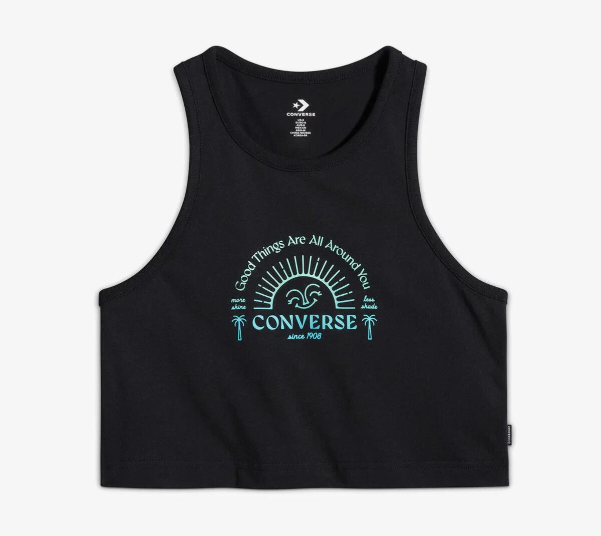 Converse GOOD VIBES TEE BLACK Siyah Kadın T-Shirt