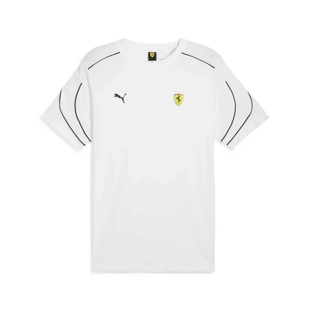 Puma Ferrari Race MT7+ Tee Beyaz Erkek T-Shirt