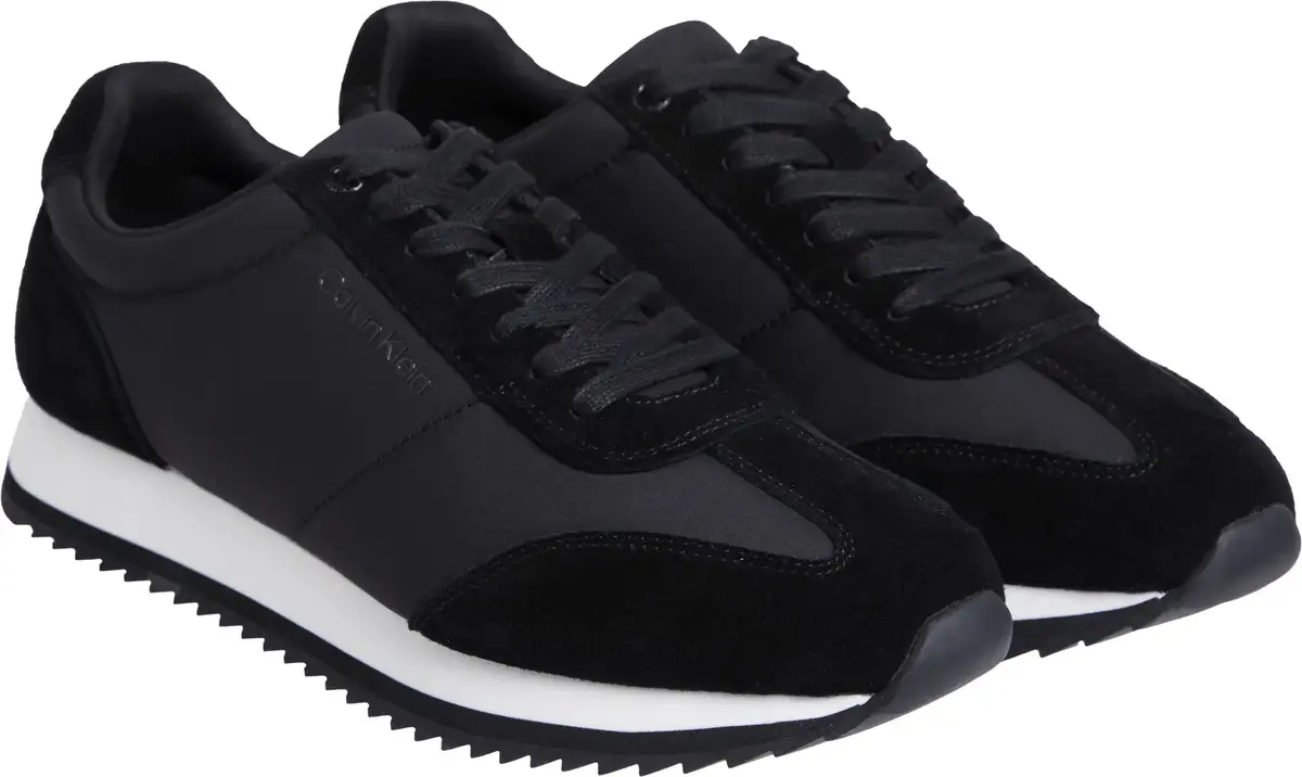 Calvin Klein LOW TOP LACE UP MIX, BEH Siyah Erkek Spor Ayakkabı & Sneaker