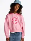 Tommy Hilfiger HILFIGER NEW YORK HO, TPF Pembe Kız Çocuk Sweatshirt