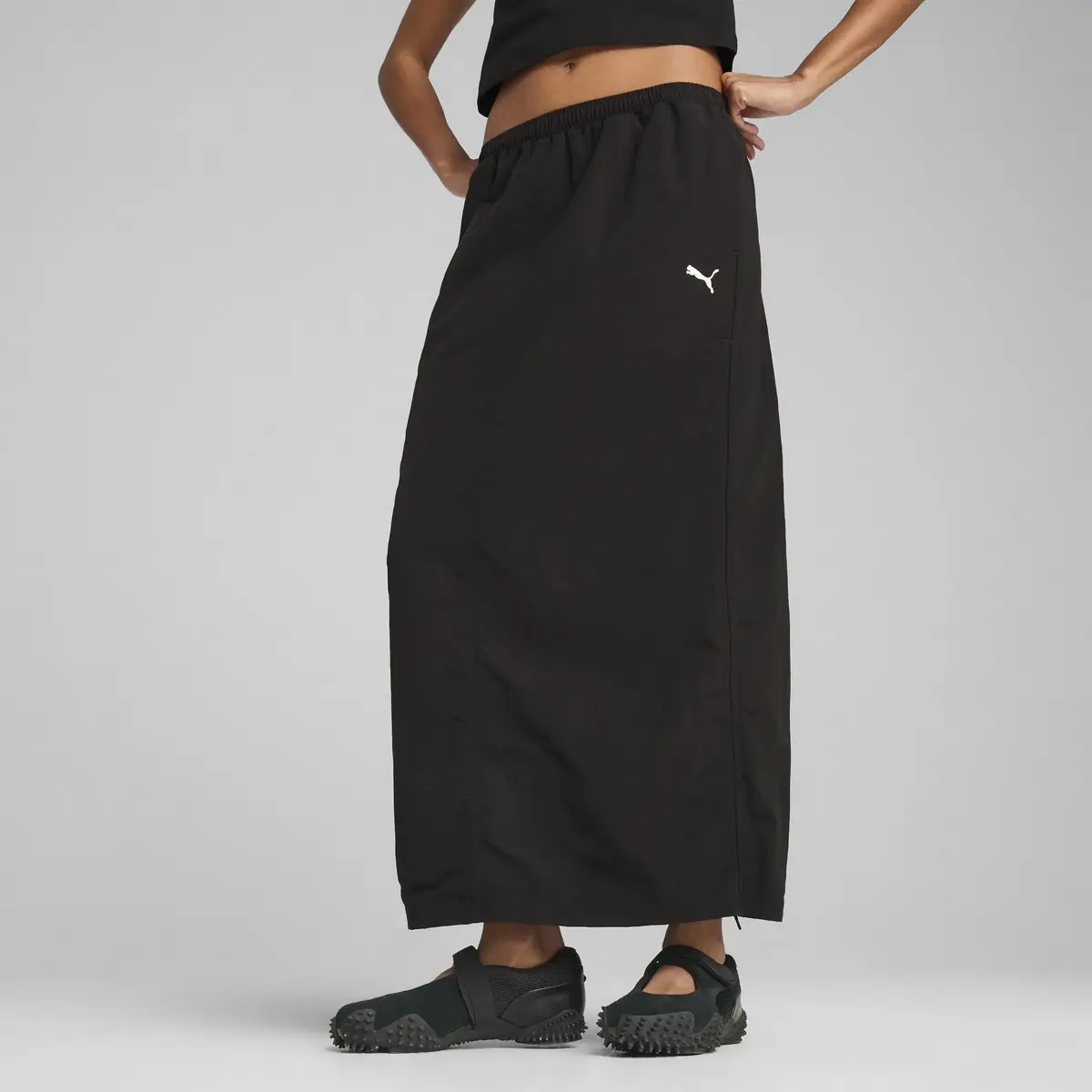 PUMA WARDROBE ESS Maxi Skirt Siyah Kadın Etek
