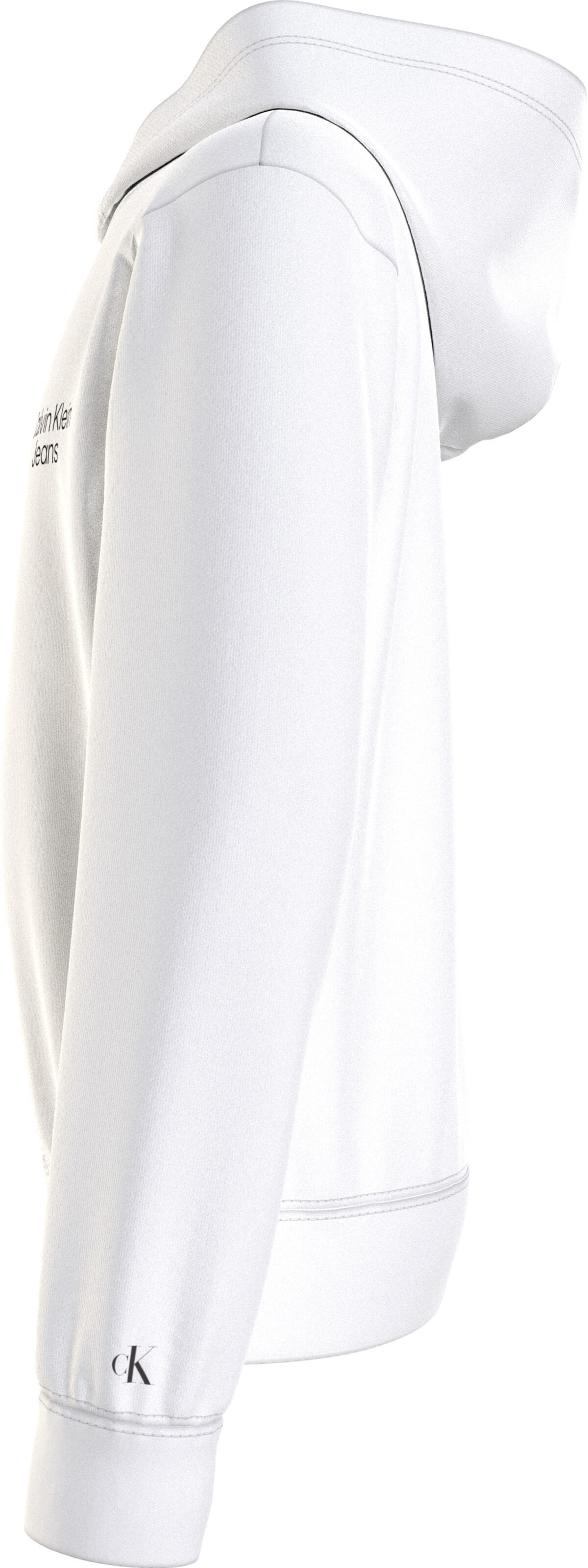 Calvin Klein CKJ STACK LOGO HOODI Erkek Beyaz Hoodie