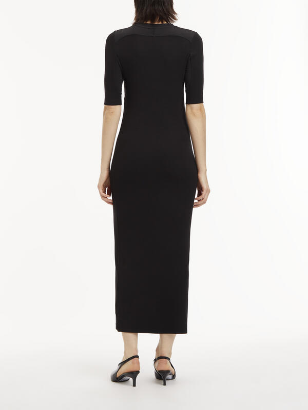 Calvin Klein MODAL RIB CREW NECK Kadın Siyah Elbise