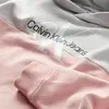 Calvin Klein COLOUR BLOCK MONOGRA Kadın Pembe Hoodie