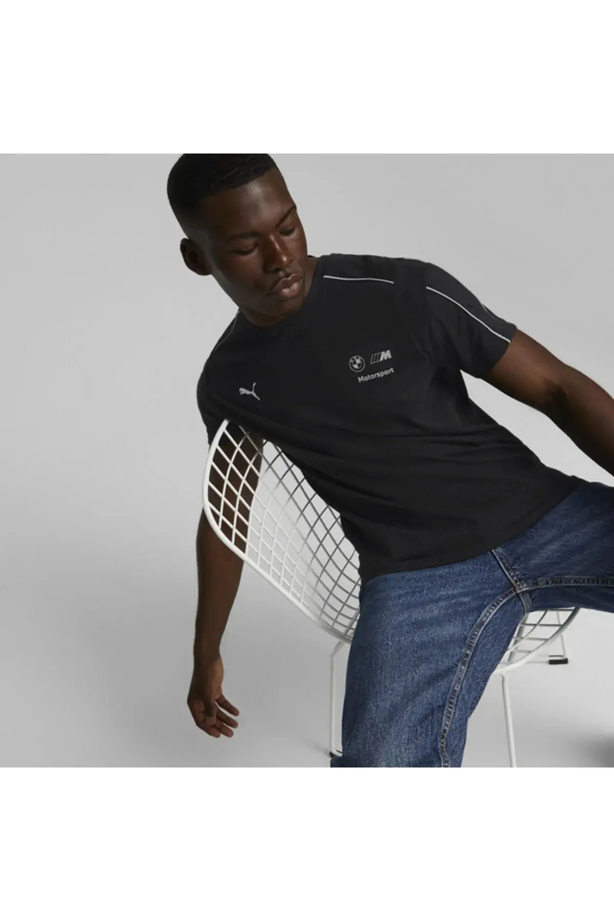 Puma Bmw Mms Mt7 Tee Cotton Siyah Erkek T-Shirt