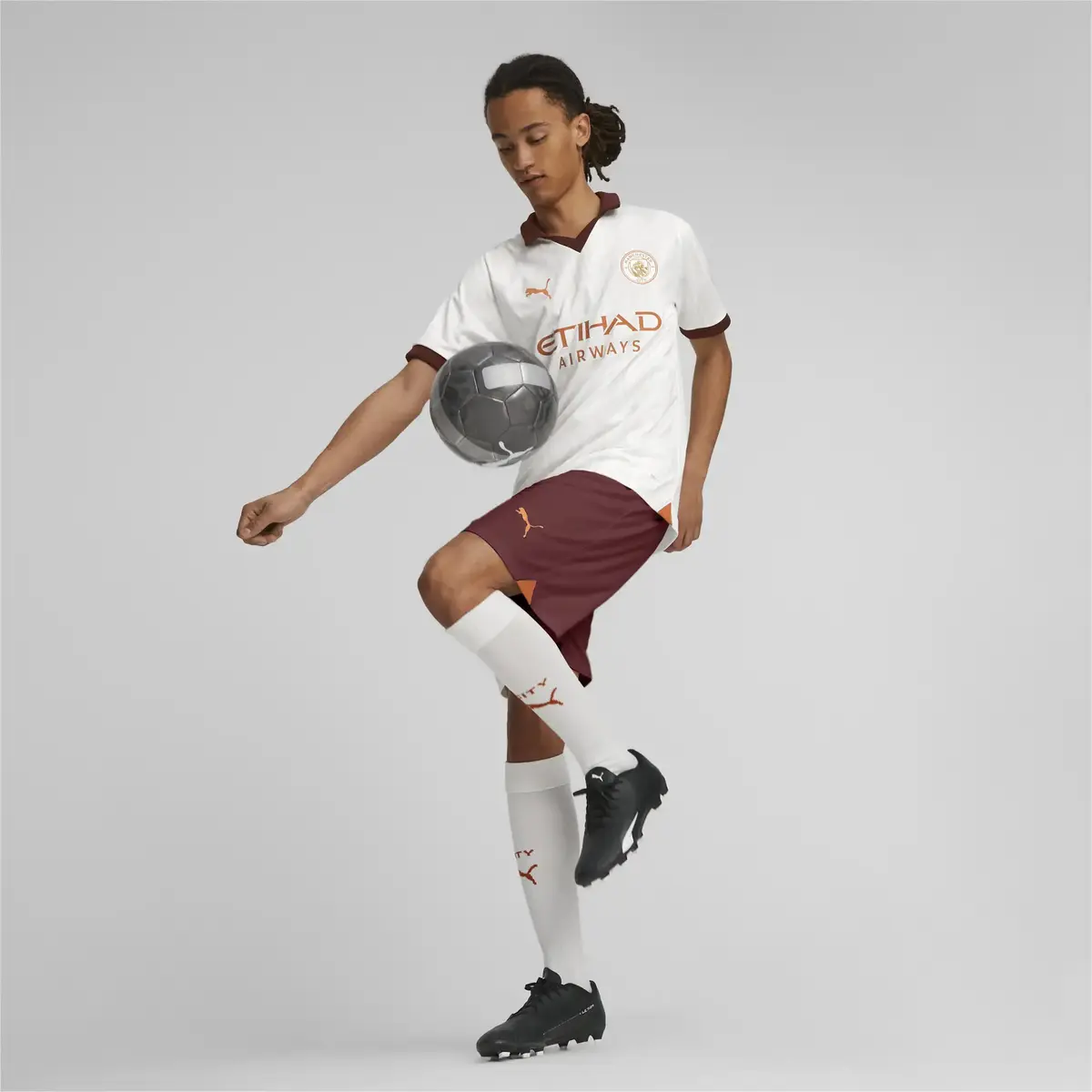 Puma MCFC Away Jersey Beyaz Erkek Takım Forması