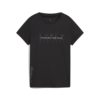Puma GRAPHICS RUNNING SLOGAN TEE Siyah Kadın T-shirt