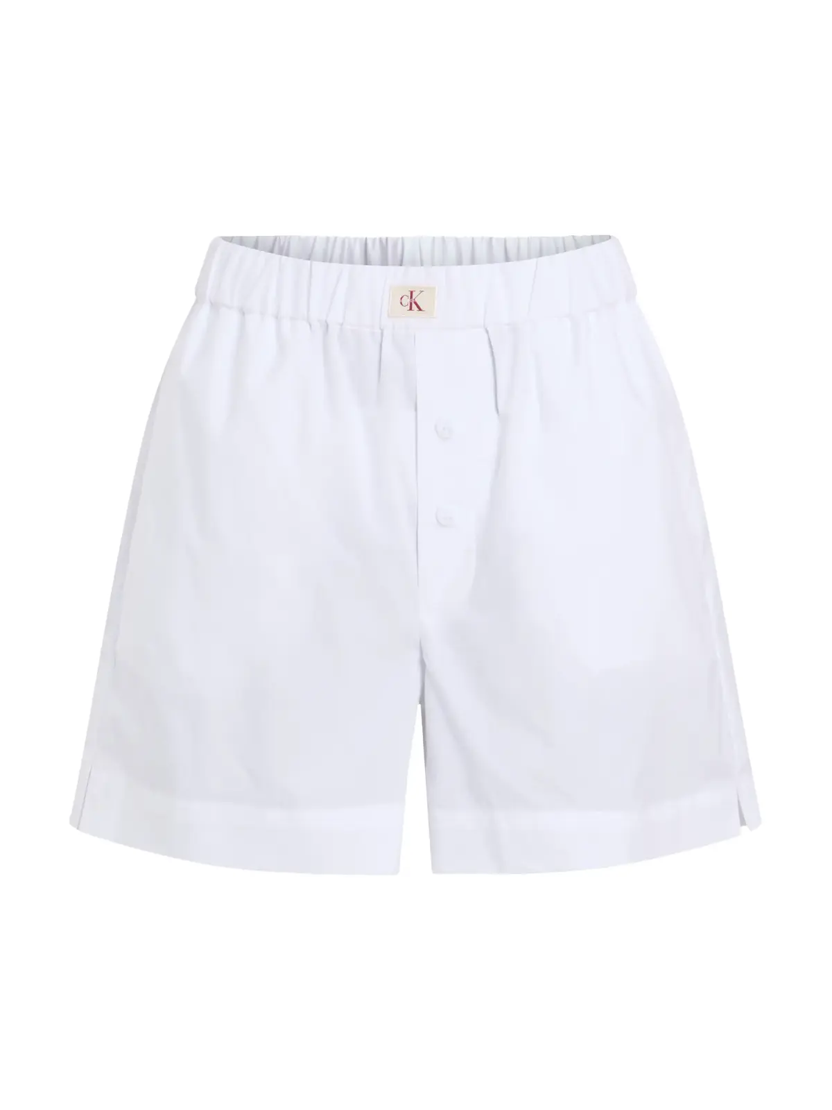 Calvin Klein SUMMER POPLIN BOXER Beyaz Kadın Şort