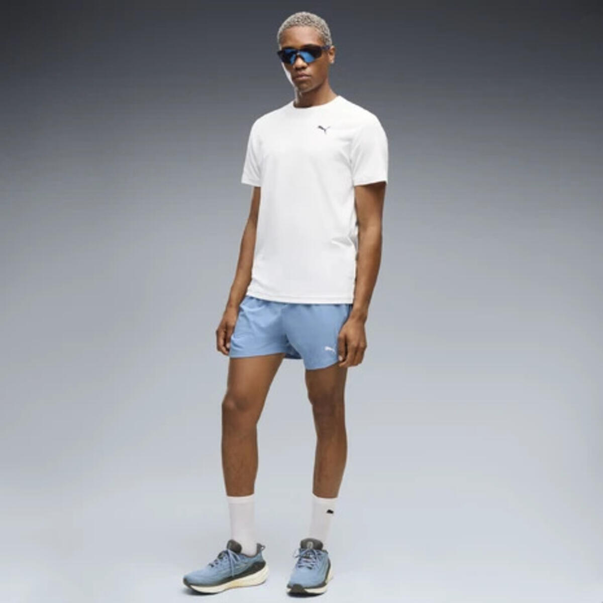 Puma M Run Nitro Graphic Tee Beyaz Erkek T-Shirt