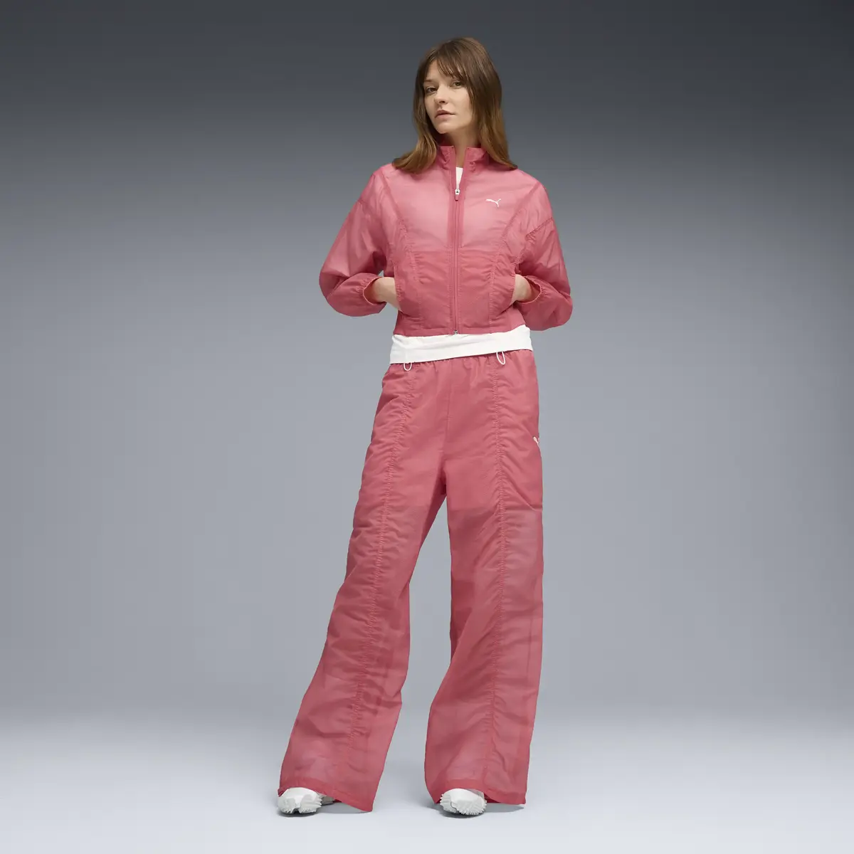 Puma DARE TO Oversized Jacket Pembe Kadın Ceket
