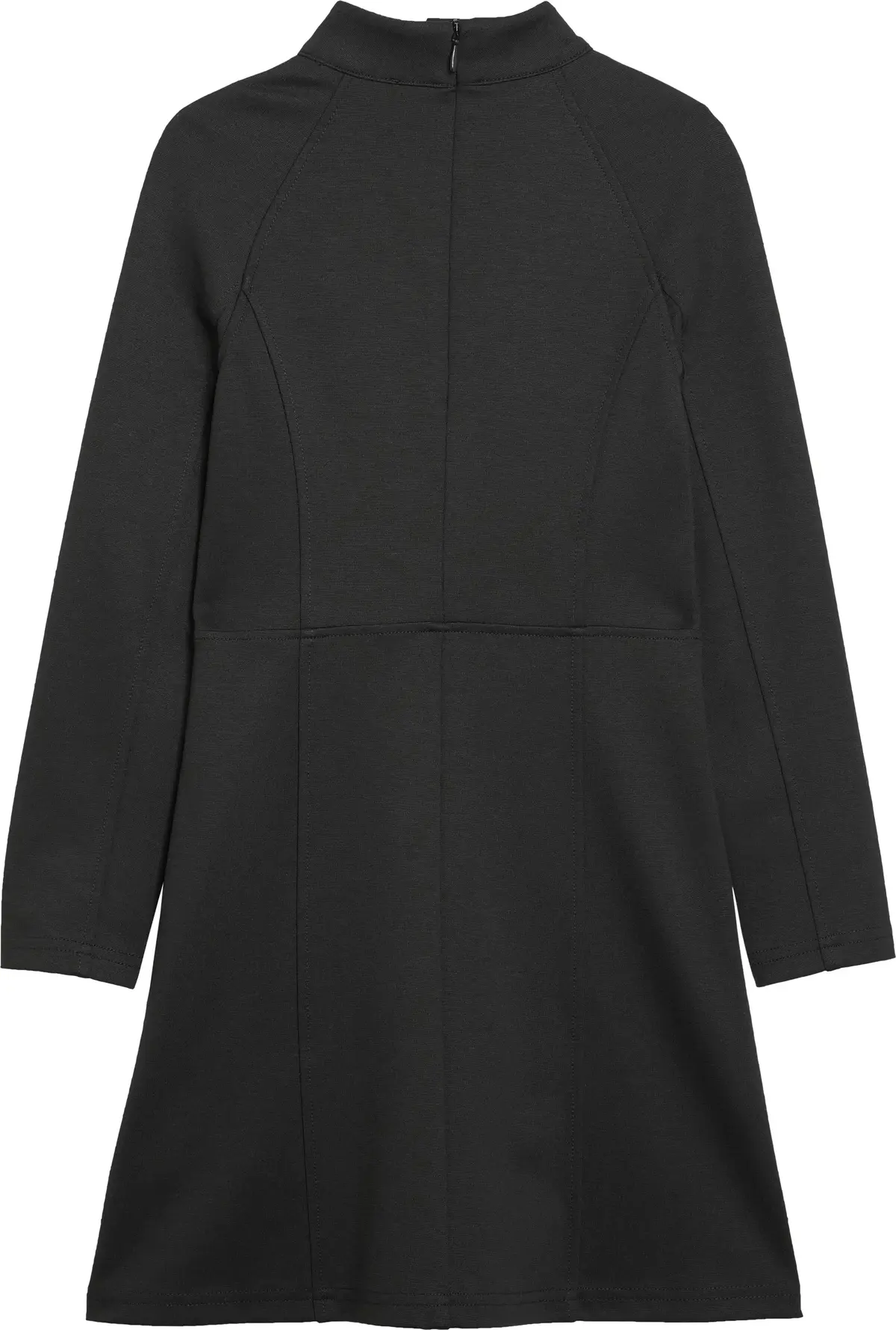 Calvin Klein PUNTO MOCKNECK LS DR Kadın Siyah Elbise