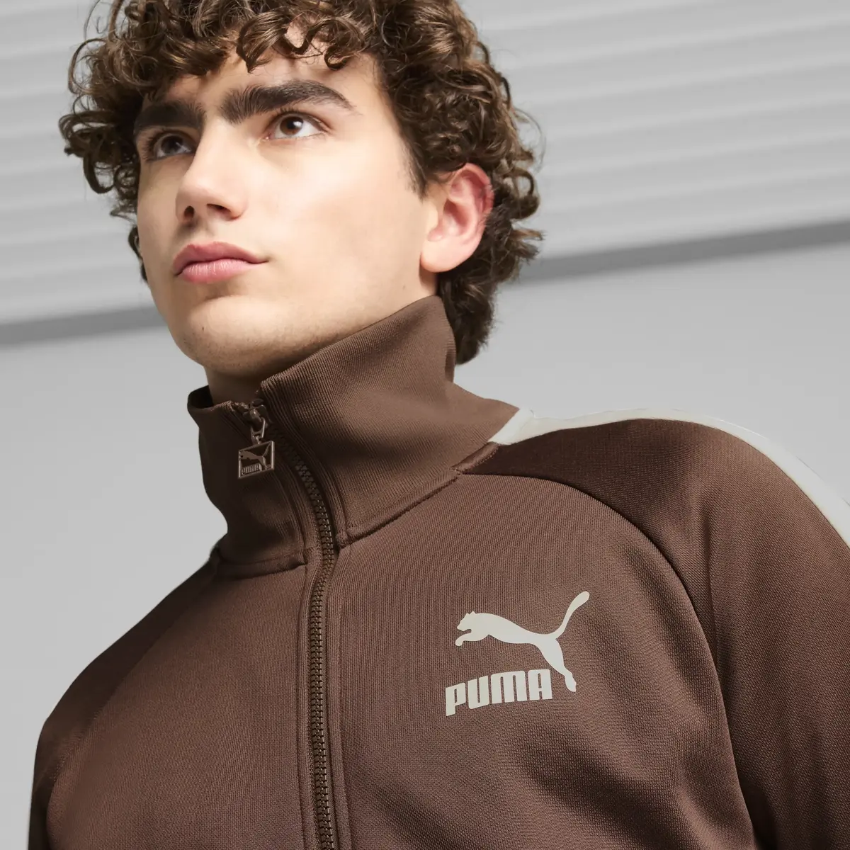 Puma T7 ICONIC Track Jacket Kahverengi Erkek Fermuarlı Ceket