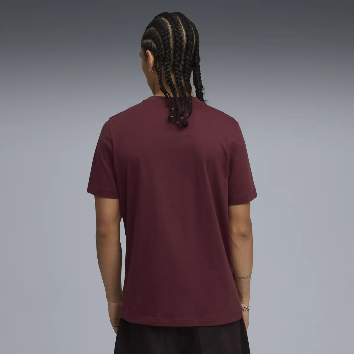 Puma ESS No. 1 Logo Tee Bordo Erkek T-Shirt
