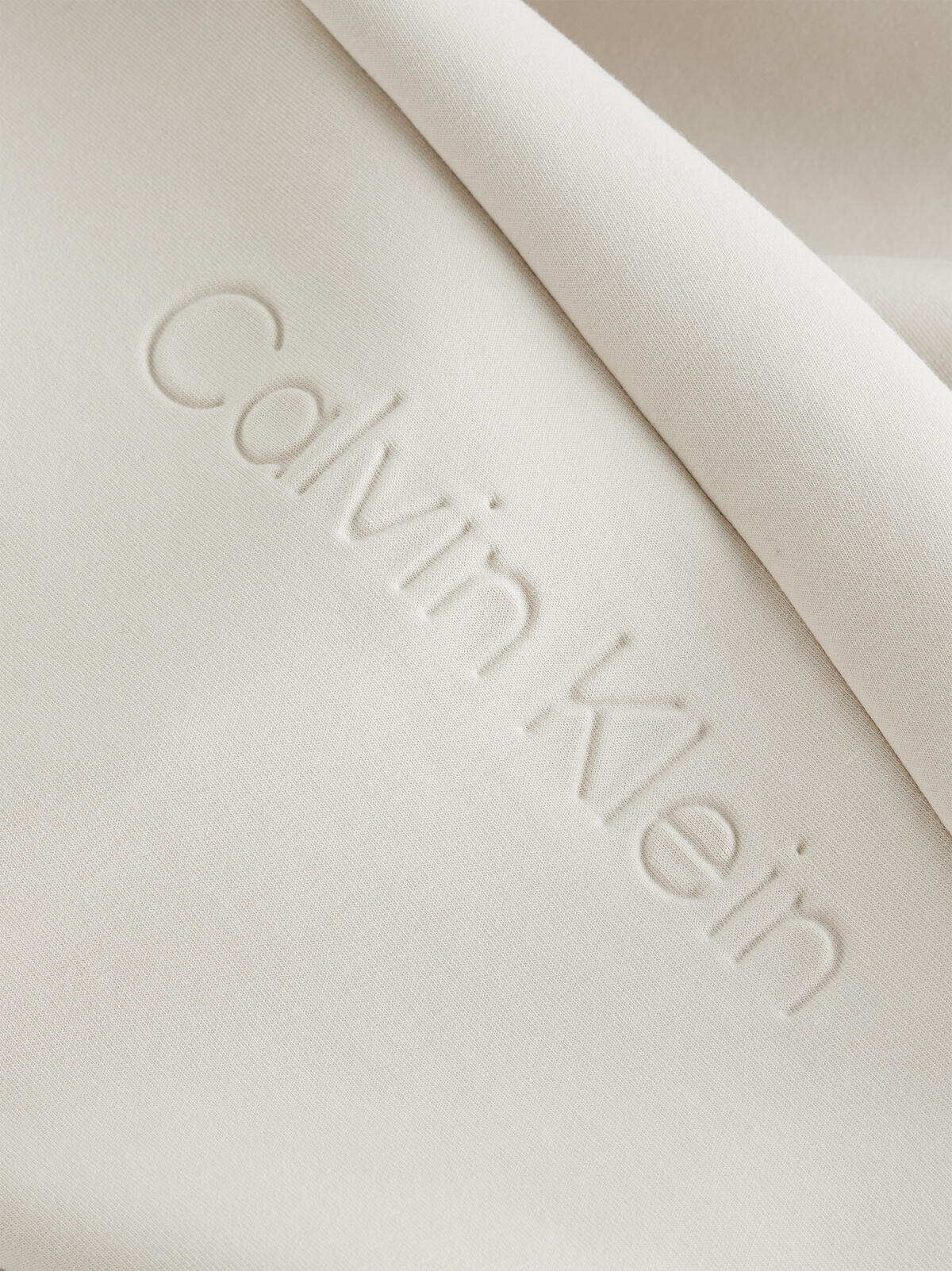 Calvin Klein COMFORT DEBOSSED LOG Erkek Krem Eşofman Altı