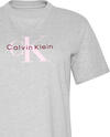 Calvin Klein HERO SS CLASSIC MONOLOGO CN TEE Gri Kadın T-Shirt
