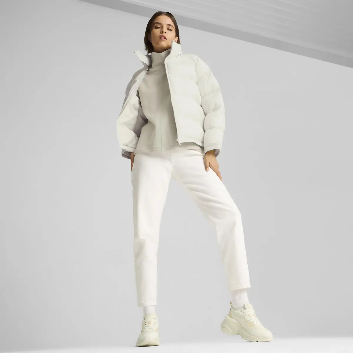 Puma Mono Jacket Kırık Beyaz Kadın Şişme Mont