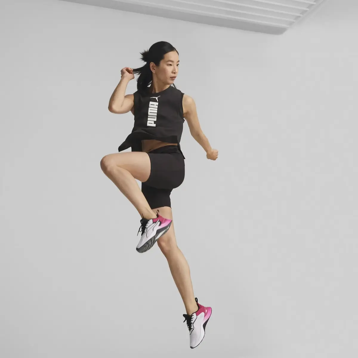 Puma Fit Tri-blend Tank Siyah Kadın Performans T-Shirt
