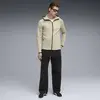 PUMA EVOSTRIPE FZ Hoodie DK Pebble Gray Bej Erkek Sweatshirt