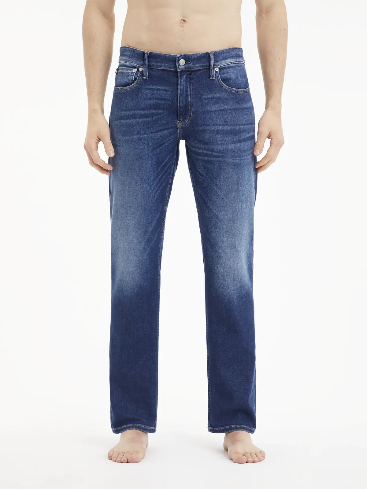 Calvin Klein SLIM Erkek mavi Kot Pantolon