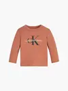 Calvin Klein MONOGRAM LS T-SHIRT Bebek Kahverengi T-Shirt