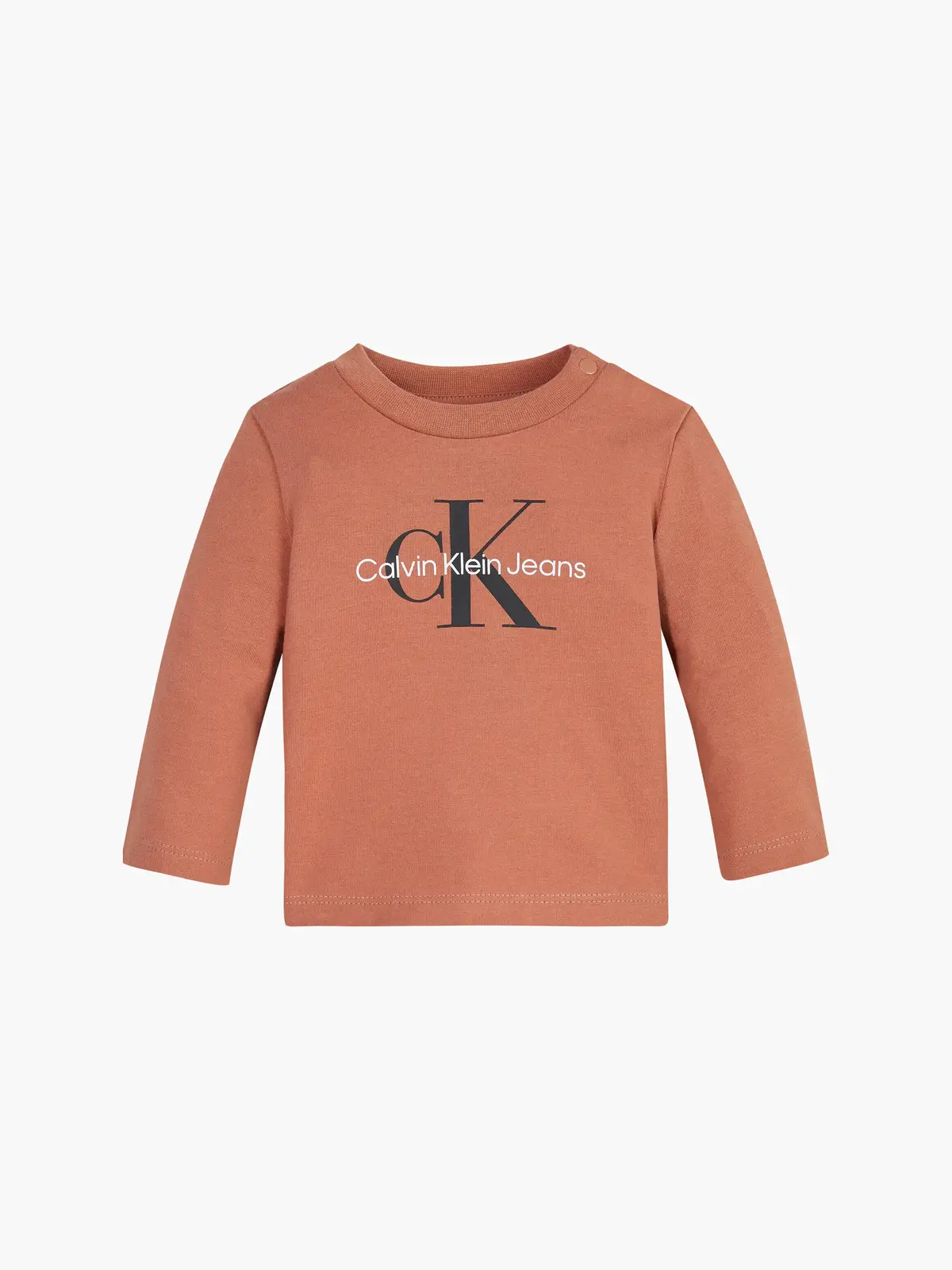 Calvin Klein MONOGRAM LS T-SHIRT Bebek Kahverengi T-Shirt