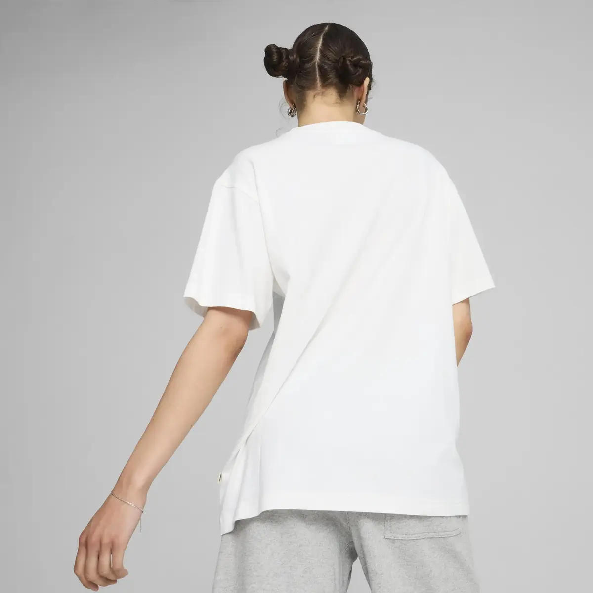 Puma DOWNTOWN Relaxed Tee Beyaz Erkek T-Shirt
