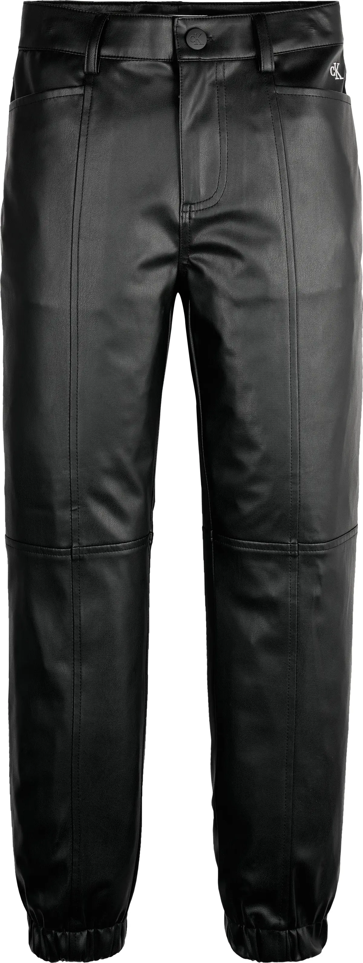Calvin Klein PU LEATHER JOGGER PA Kadın Siyah Jogger