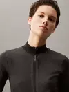 Calvin Klein WO - Seamless Jacke, UB1 Siyah Kadın Ceket