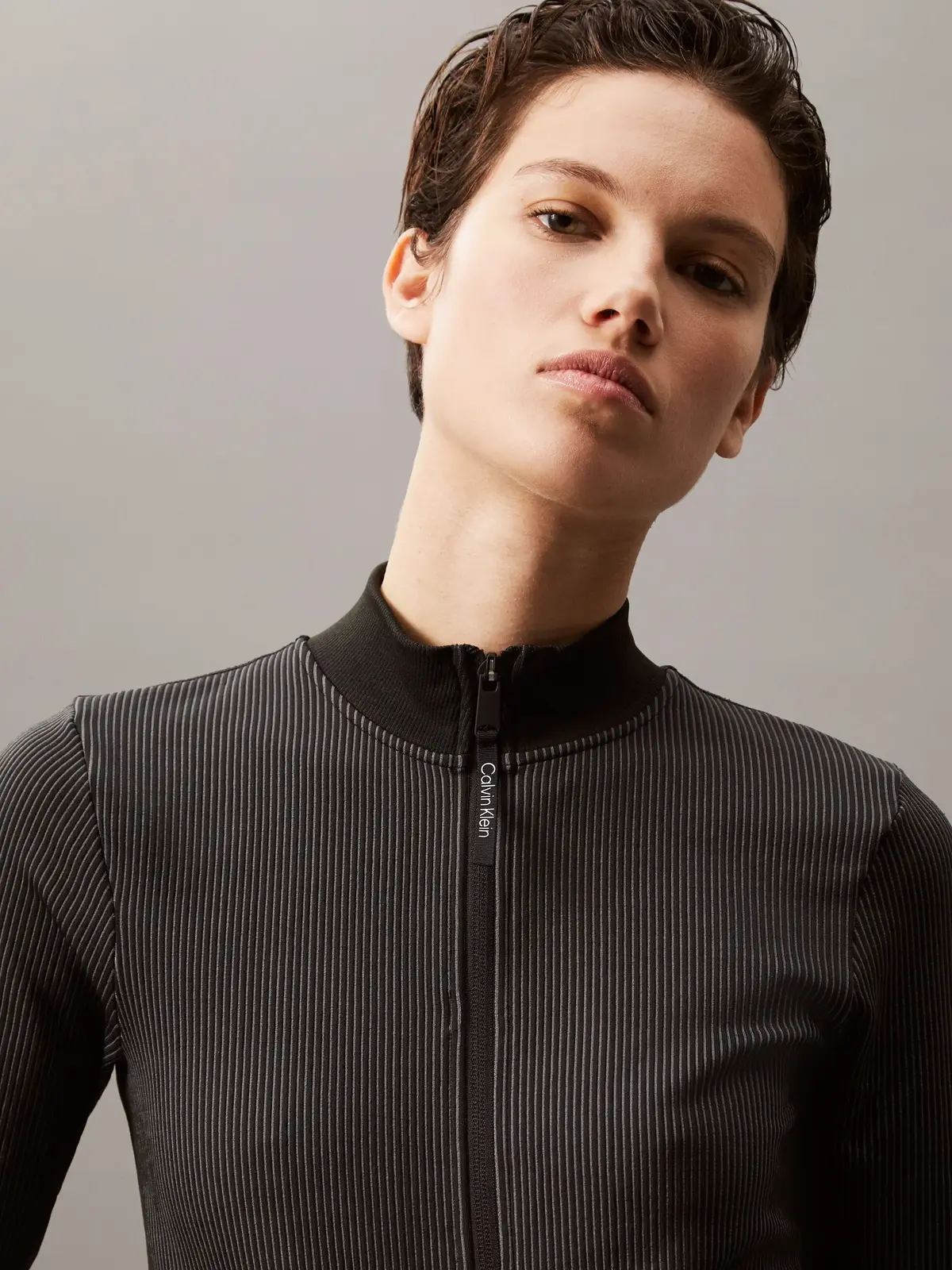 Calvin Klein WO - Seamless Jacke, UB1 Siyah Kadın Ceket