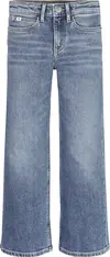 Calvin Klein HR WIDE LEG MID BLUE Kadın Mavi Kot Pantolon