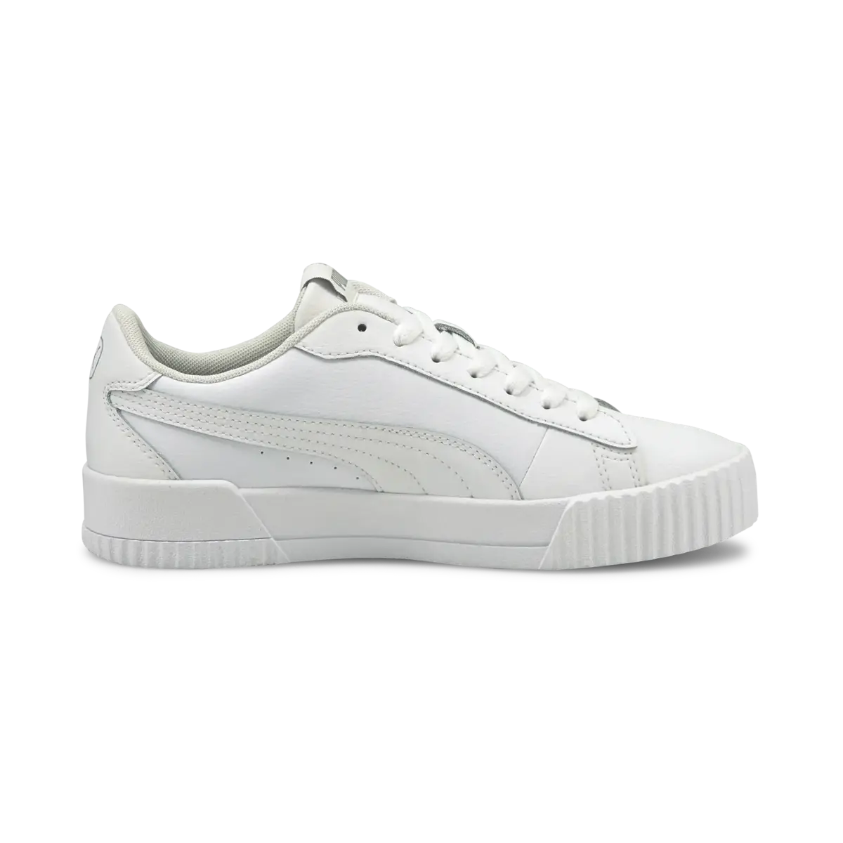 Puma Carina Crew Puma White-Puma White Beyaz Kadın Günlük Spor Ayakkabı