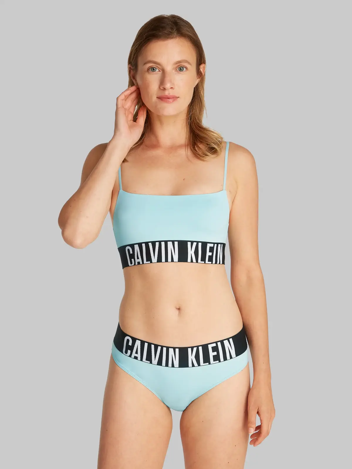 Calvin Klein UNLINED BRALETTE Mavi Kadın Spor Sütyeni