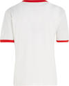 Tommy Hilfiger REG VARSITY FLOCK C- Kadın Krem T-Shirt