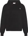 Calvin Klein LS RLXD MONO FR TERR Kadın Siyah Sweatshirt