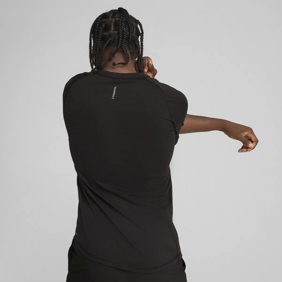 PUMA RUN VELOCITY TEE TRI-BLEND Siyah Erkek T-Shirt