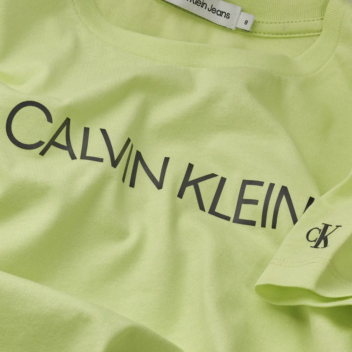 Calvin Klein INST LOGO T-SHIRT DR Kadın Yeşil Elbise