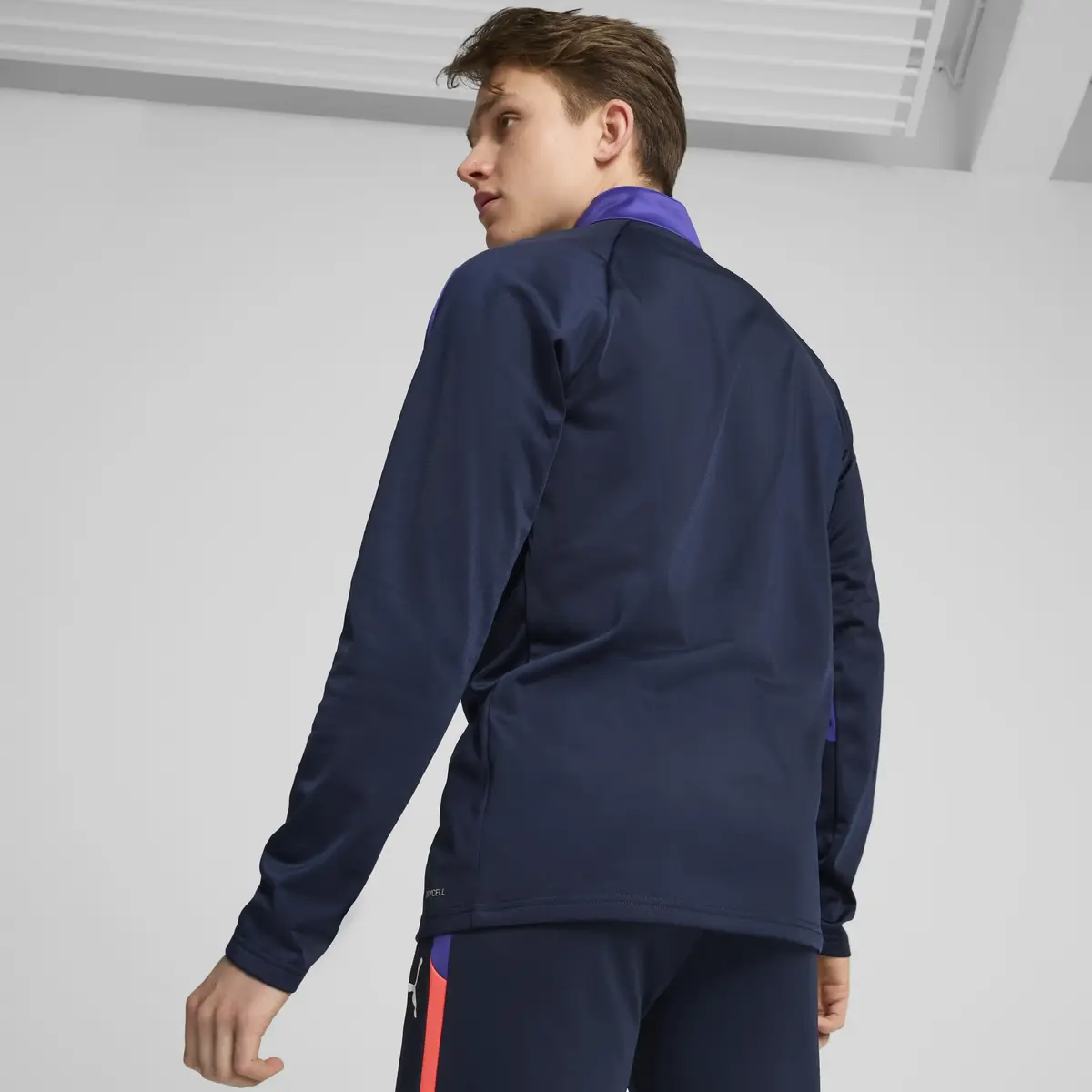 Puma IndividualLIGA 1/4 Zip Top Lacivert Erkek T-Shirt