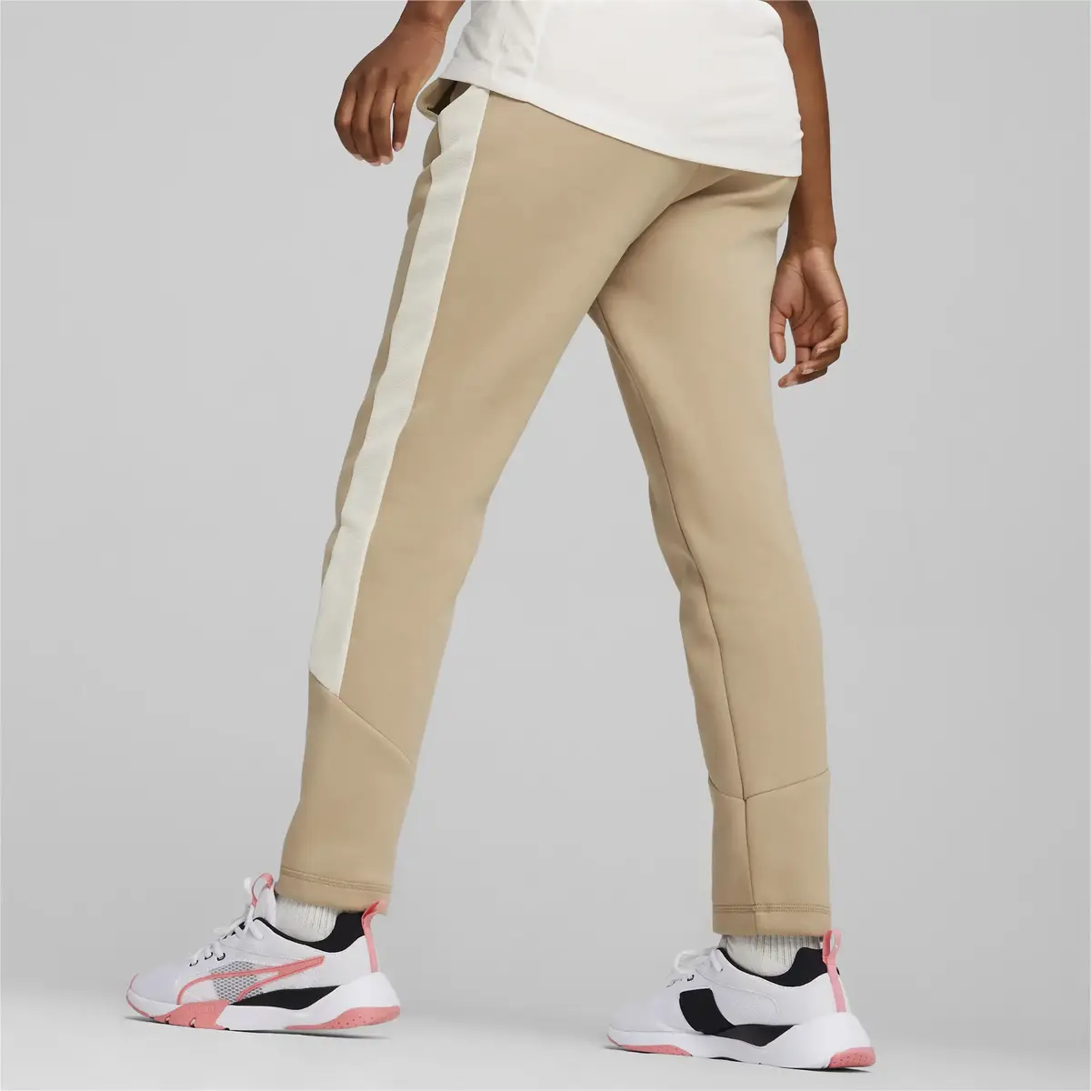 Puma EVOSTRIPE High-Waist Pants Açık Kahve Kadın Eşofman Altı