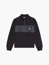 Calvin Klein BLACK ON BLACK MIX M Erkek Siyah Sweatshirt