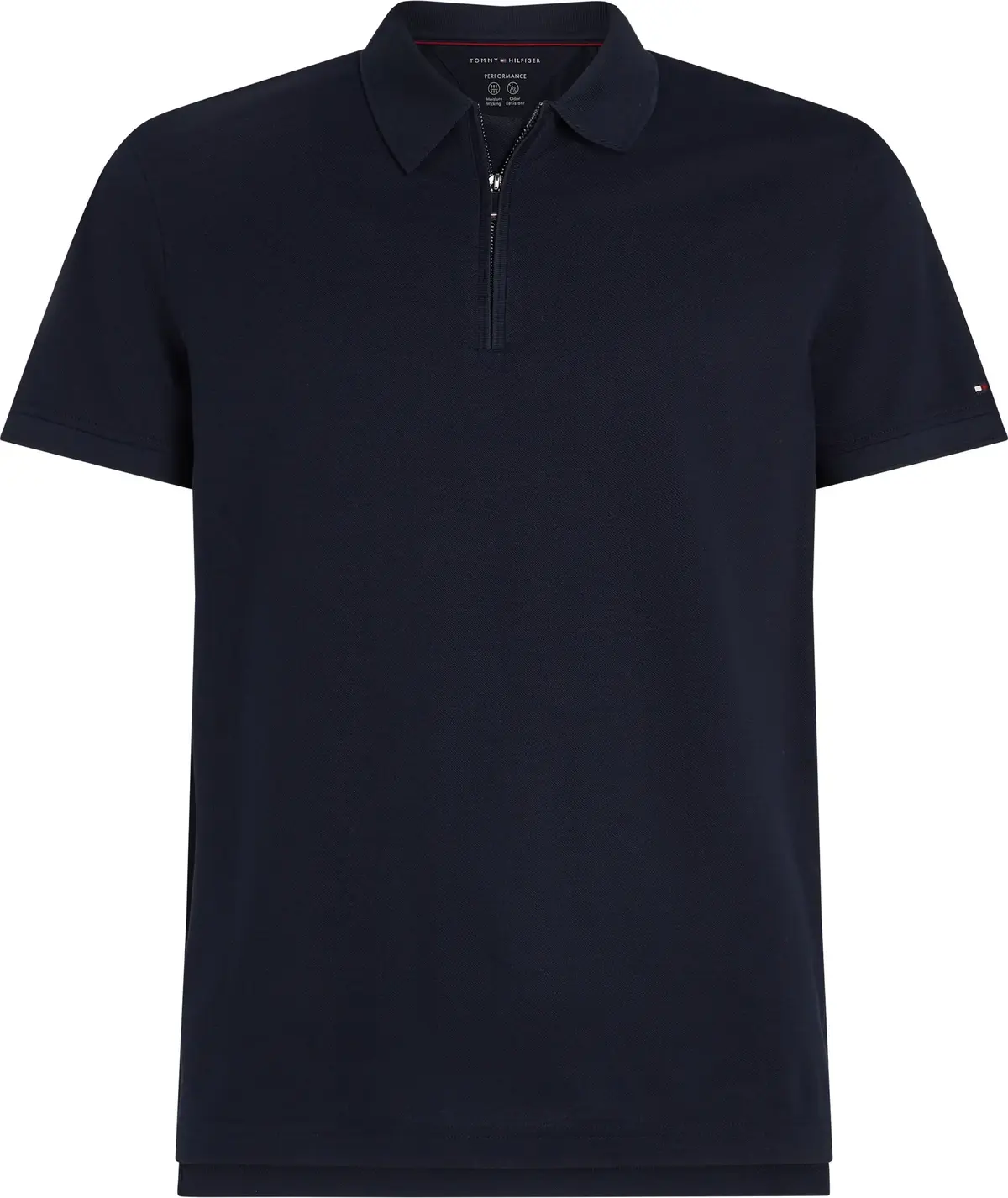 Tommy Hilfiger DC PERFORMANCE ZIP P, DW5 Siyah Erkek T-Shirt & Polo