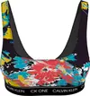 Calvin Klein BRALETTE RP-PRINT Kadın Renkli Bikini Üstü