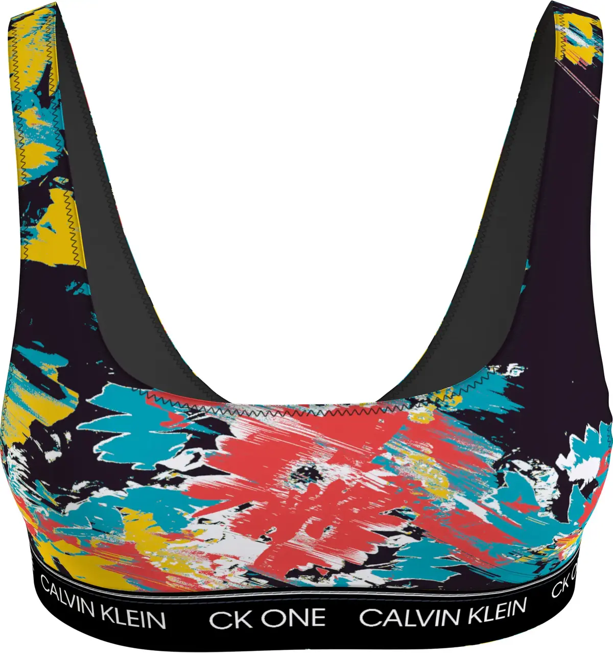 Calvin Klein BRALETTE RP-PRINT Kadın Renkli Bikini Üstü