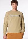 Timberland KENNEBEC RIVER Linear Logo Crew Neck Swe Bej Erkek Sweatshirt & Hoodie